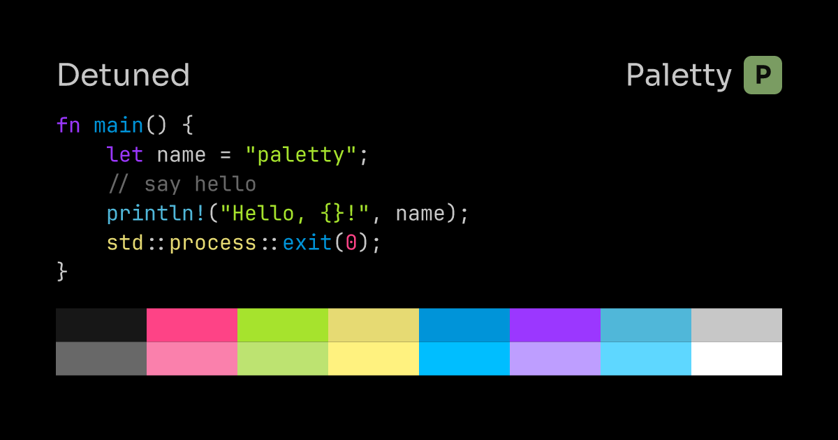 Detuned - Terminal Color Scheme | Paletty